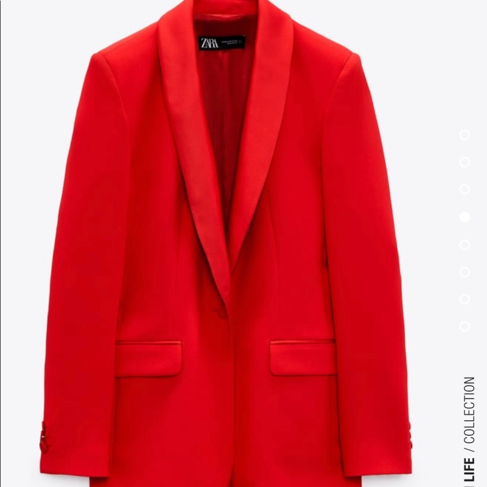 Selling NWT Zara Red Tuxedo Jacket/Blazer M